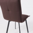 Кресло РУБИК U Velutto 24 темно-коричневый велюр/черный